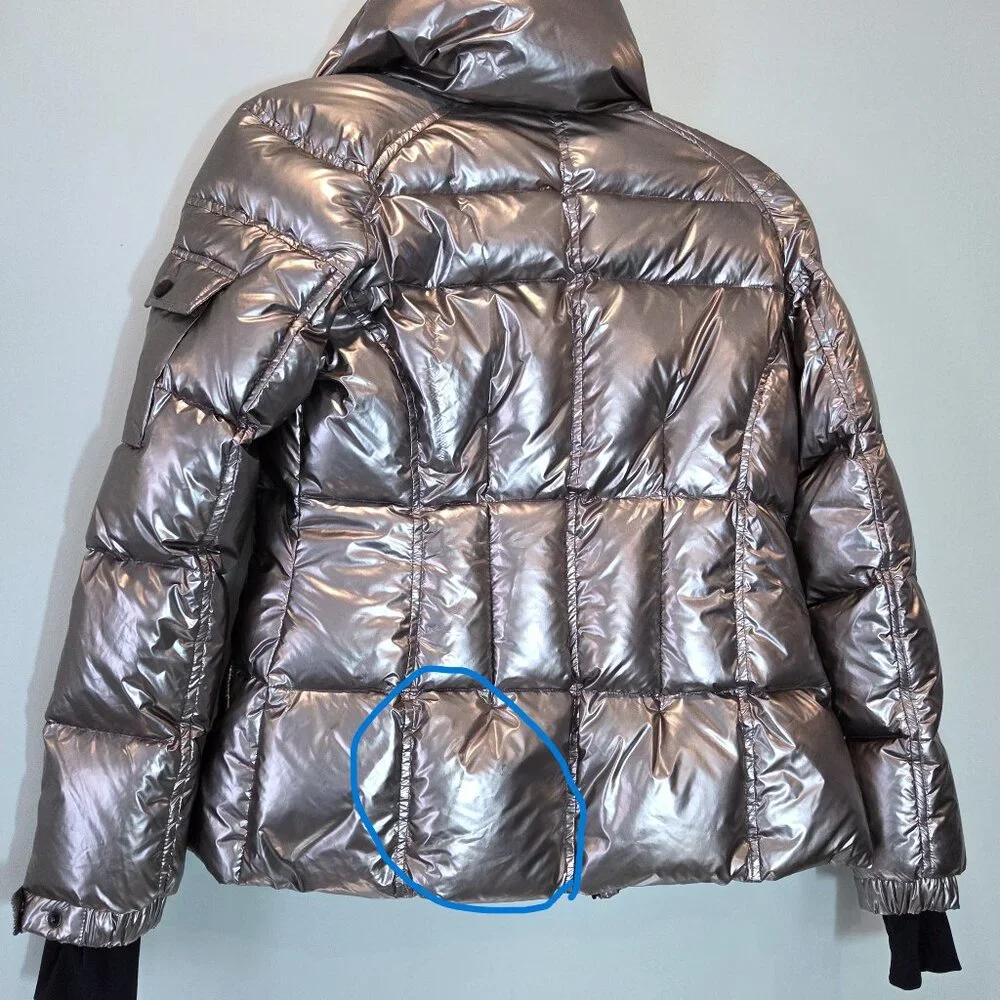 NWOT SAM Pyrite Metallic Freestyle Puffer Down Jacket Size S